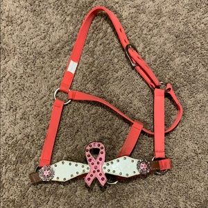 Breast cancer bronc halter